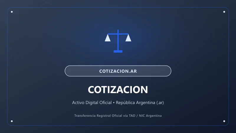 Composición visual de Cotizacion para el portal cotizacion.ar